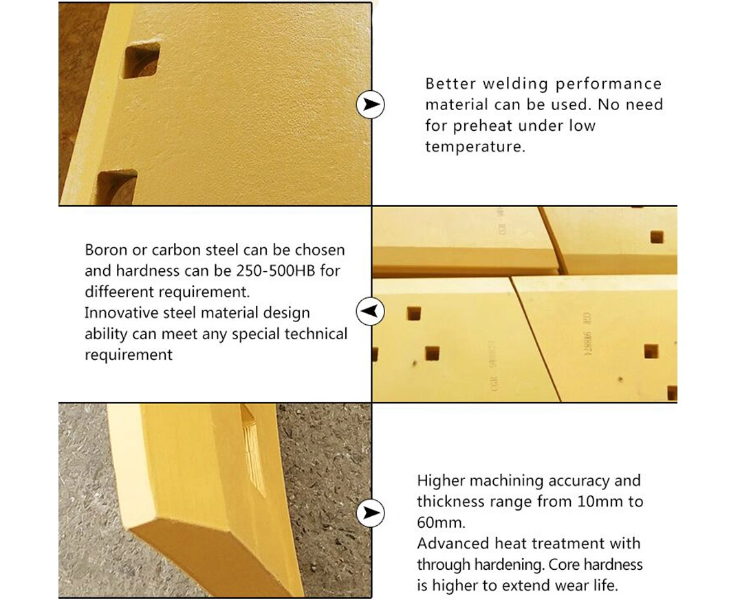 Wheel Loader Bucket Cutting Edge for Construction Machinery Parts